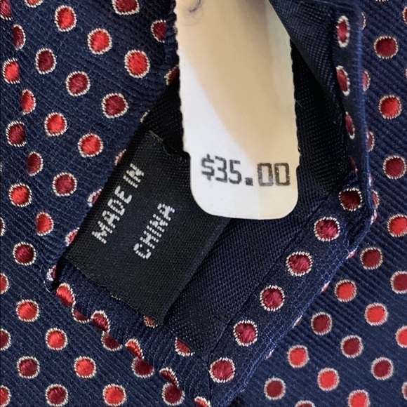 NAUTICA Vintage Navy 100% Silk Necktie - Picture 7 of 10